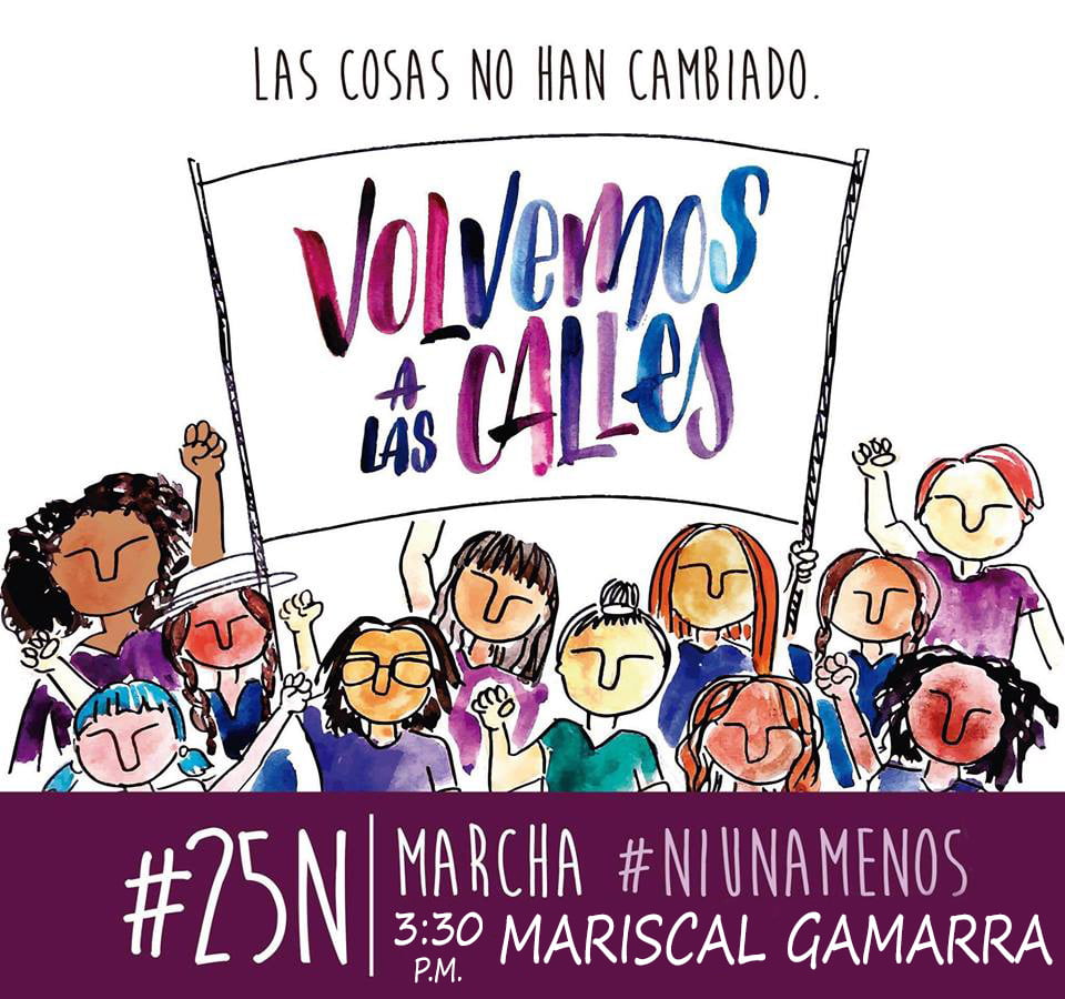 Cusco: Movilización en el día internacional por la eliminación de la violencia  contra la mujer – Derechos humanos sin fronteras